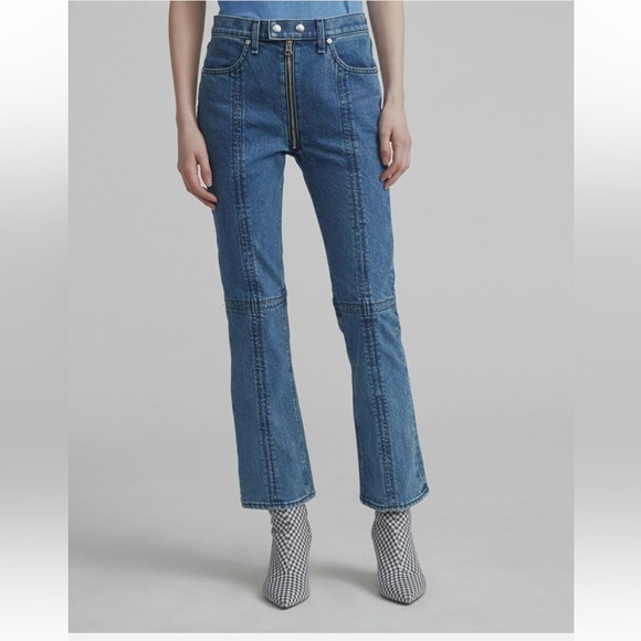 Rag & Bone Iver Slim High Rise Cropped Boot Cut Jeans - Picture 5 of 11